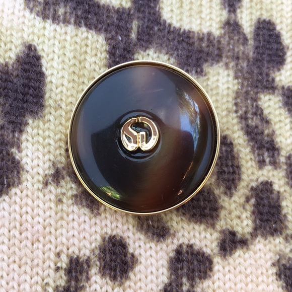 St. John-Marie Gray Animal Print Duster - Picture 7 of 8